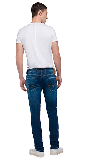 ANBASS 11.5OZ HYPERFLEX サーフブルーインディゴストレッチデニム 詳細画像